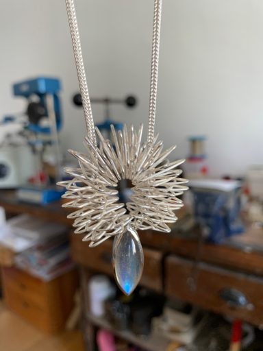 Anhänger in 925 Silber und Aquamarin